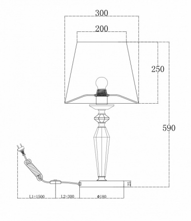 Настольный светильник MOD064TL-01N Maytoni Beira