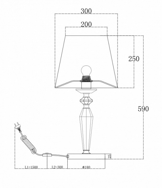 Настольный светильник MOD064TL-01N Maytoni Beira
