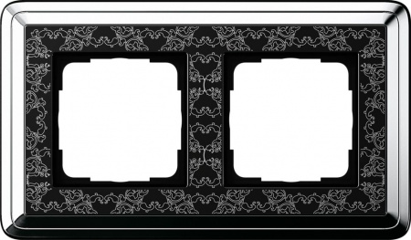 Gira ClassiX Art Хром/Черный Рамка 2-ая