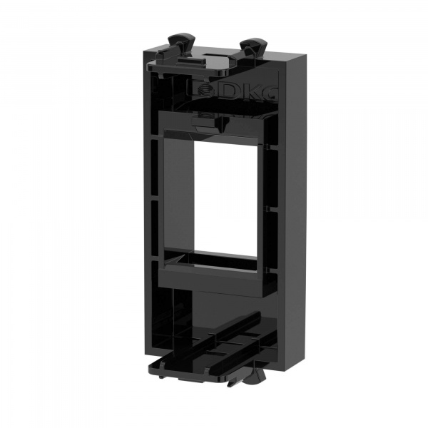 DKC Avanti Адаптер без шторки для Keystone Черный квадрат", 1 модуль