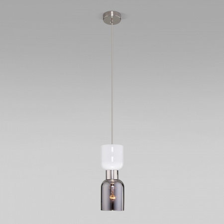 Подвесной светильник с плафоном 50118/1 никель Eurosvet Tandem