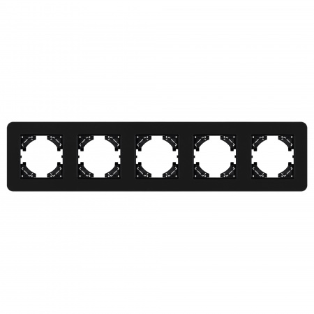 Arlight Рамка стеклянная FRM-OMALI-SFGS-5-BK (-)