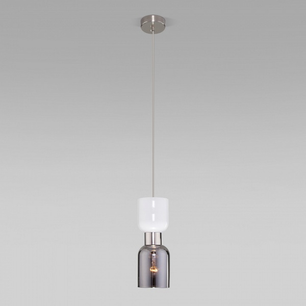 Подвесной светильник с плафоном 50118/1 никель Eurosvet Tandem