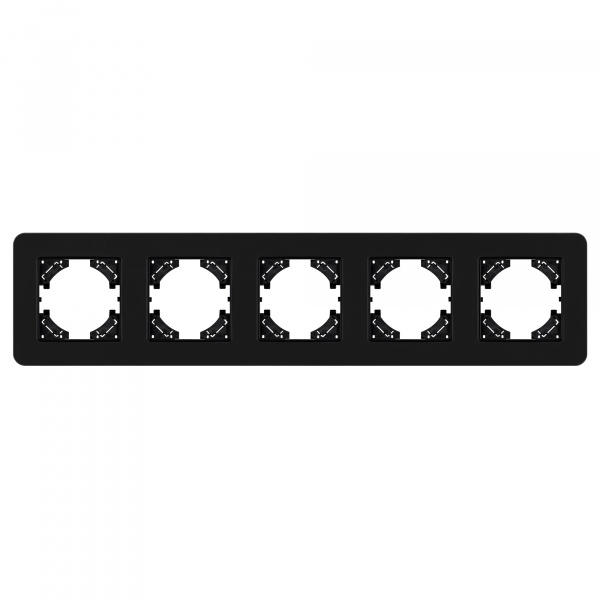 Arlight Рамка стеклянная FRM-OMALI-SFGS-5-BK (-)