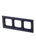 ABB Axcent металл/матовый черный Рамка 3-постовая