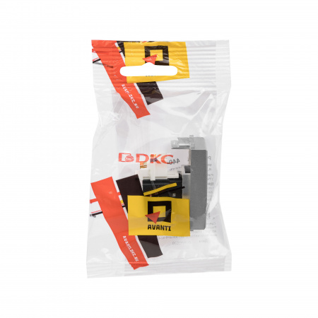 DKC Avanti Закаленная сталь Компьютерная розетка RJ-45  категория 6А 1 модуль