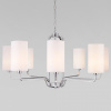 Подвесная люстра с абажурами 60128/8 хром Eurosvet Purezza