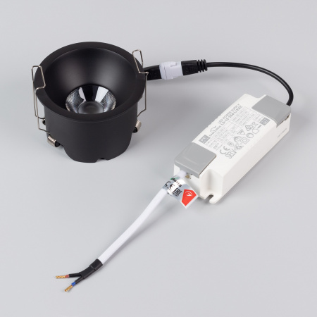 Arlight Светильник MS-HARBOR-R82-10W Warm2700 (BK, 24 deg, 230V) (IP20 Металл, 5 лет)