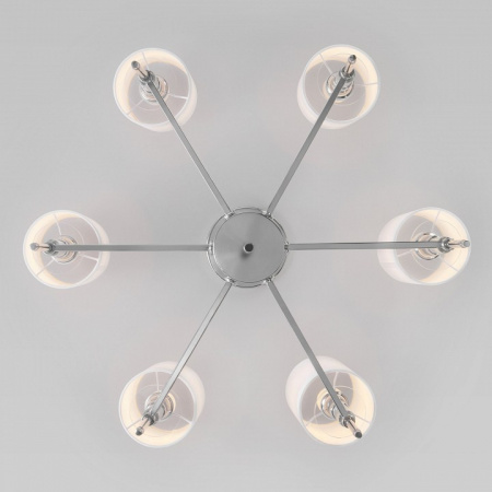 Классическая люстра с абажурами 60132/6 хром Eurosvet Brielle