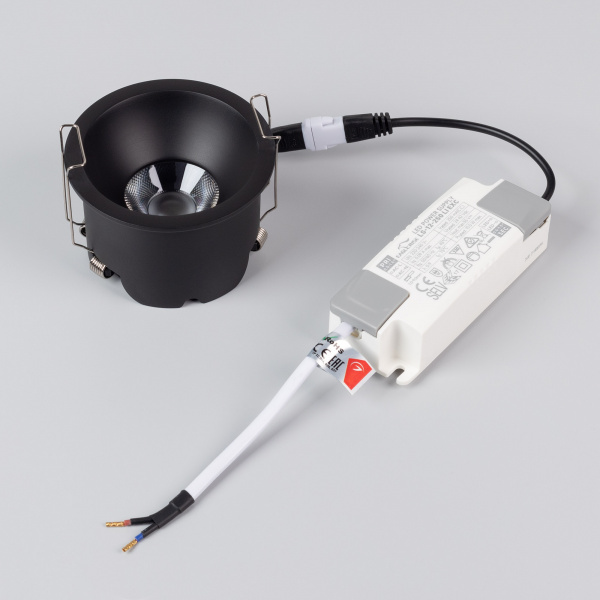 Arlight Светильник MS-HARBOR-R82-10W Warm2700 (BK, 24 deg, 230V) (IP20 Металл, 5 лет)