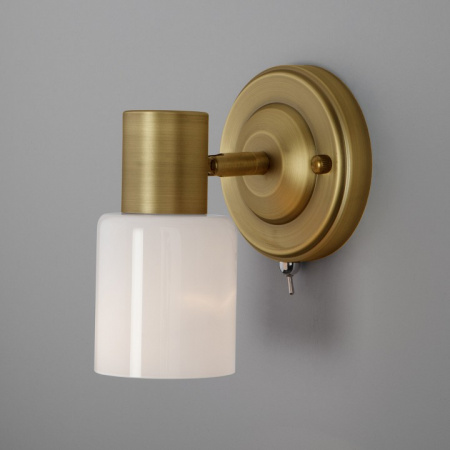 Настенный светильник с плафоном 20089/1 бронза Eurosvet Corso