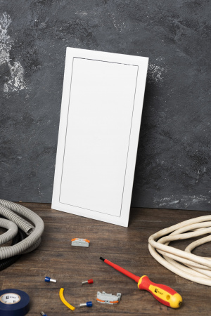 EKF Basic Люк ревизионный пластик 200х400 (ШхВ внутр.)