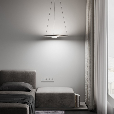 Подвесной светодиодный светильник 40027/1 LED серый Eurosvet Occhio