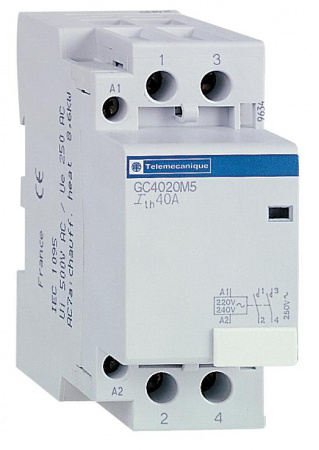 Schneider Electric Contactors K Контактор модульный 4P (2НО+2НЗ) 25А цепь управления 220В 50Гц (GC2522M5)