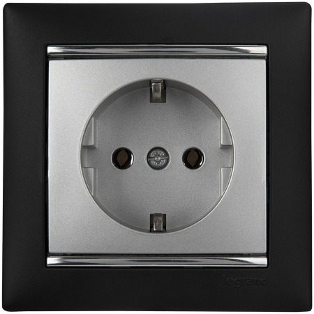 Legrand Valena Алюминий Розетка 1-ая с/з