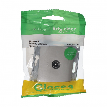 SE Glossa Платина Розетка TV оконечная 1DB