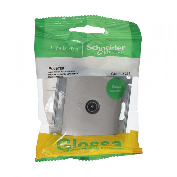 SE Glossa Платина Розетка TV оконечная 1DB