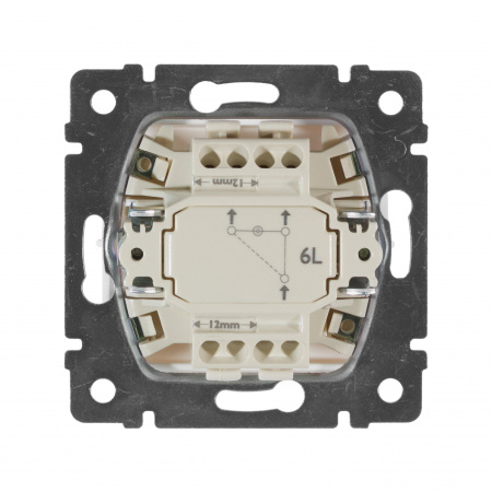 Legrand Valena Бел Переключатель 1-клавишный с подсветкой