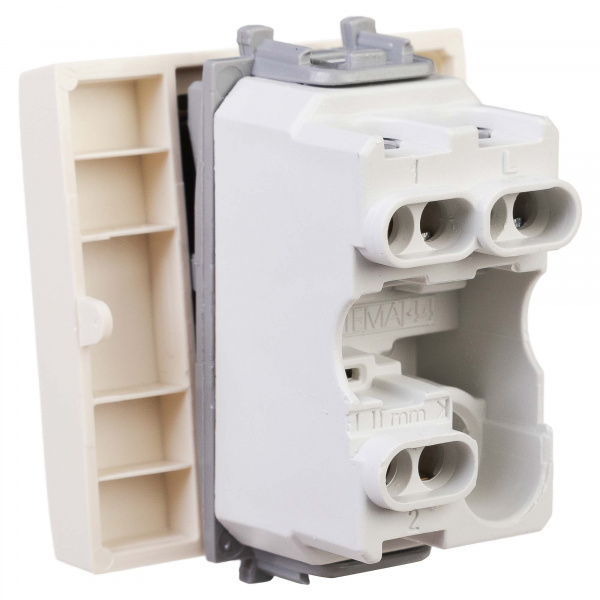 DKC Avanti Ванильная дымка Переключатель 16A 2 модуля