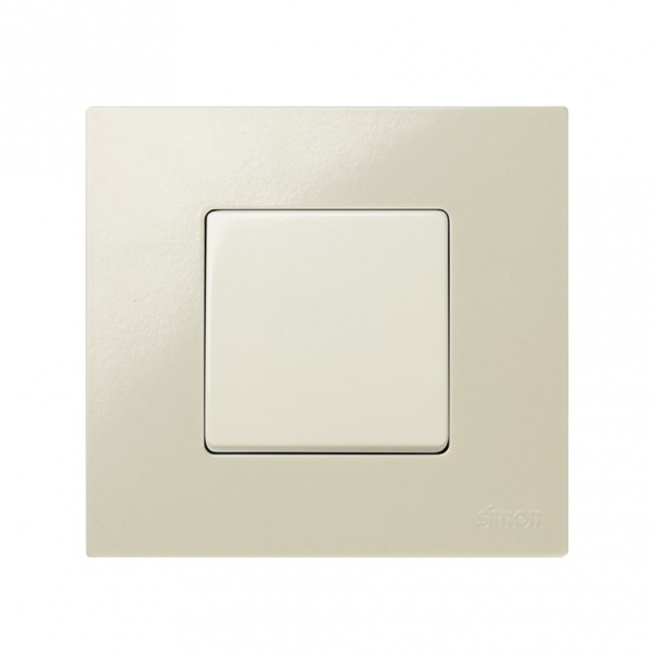 Simon 27 Play Слоновая кость Коробка 1-ая для открытой проводки, 86х93х37мм