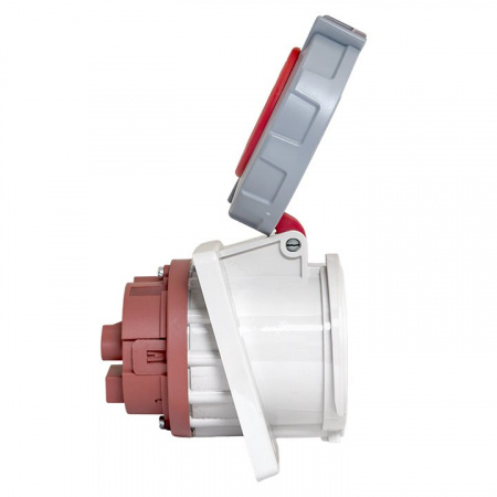 EKF PROxima Розетка стационарная внутренняя угловая 4342 3Р+РЕ 63А 380В IP67