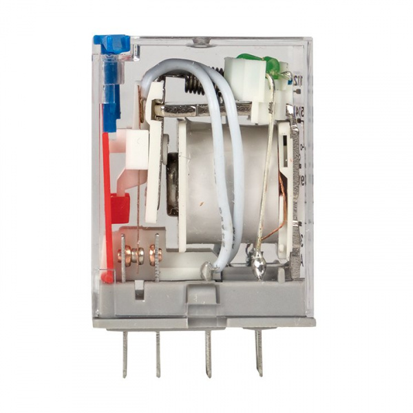 EKF Averes Реле промежуточное с кнопкой и механической индикацией RPAt 22/4 5A 24В DC