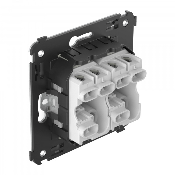 DKC Avanti Белое облако Переключатель двухклавишный