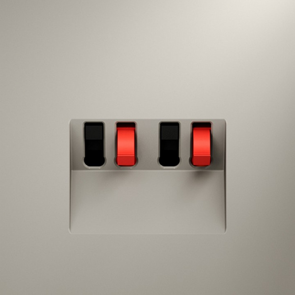 Розетка акустическая встраиваемая VOLTUM S70 4-местная, (кашемир) Розетка акустическая встраиваемая VOLTUM S70 4-местная, (кашемир)