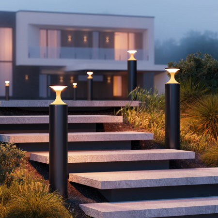 Arlight Светильник LGD-LONDARI-BOLL-H900-12W Warm3000 (BK, 125 deg, 230V) (IP65 Металл, 3 года)