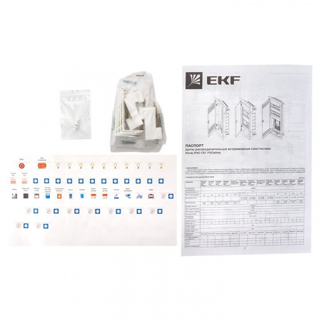EKF PROxima Nova Основание комбинир. щита (3 DIN-рейки + 1 монт. плата) 60 модулей IP40
