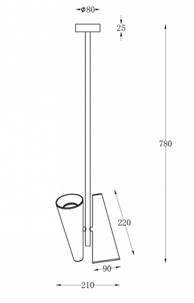 Подвесной светильник MOD095PL-02W Maytoni Giro