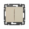 Legrand Valena Крем Выключатель 2-клавишный