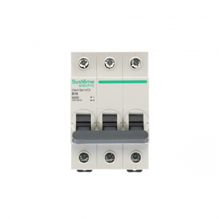 Systeme Electric City9 Set Автоматический выключатель (АВ) B 16А 3P 6kA 400В