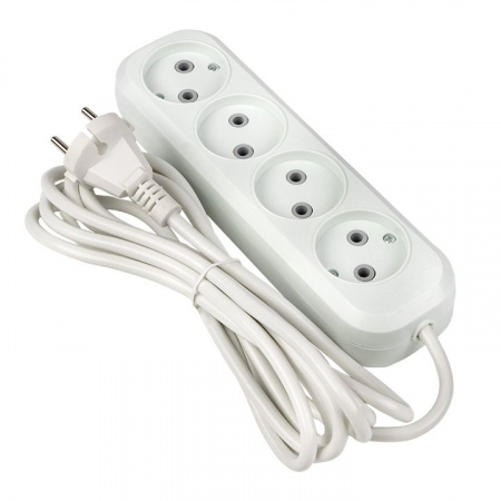 EKF PROxima Удлинитель "Эксперт" 4 гнезда 3 метра 10А/2,2кВт без заземления ПВС 2х0,75