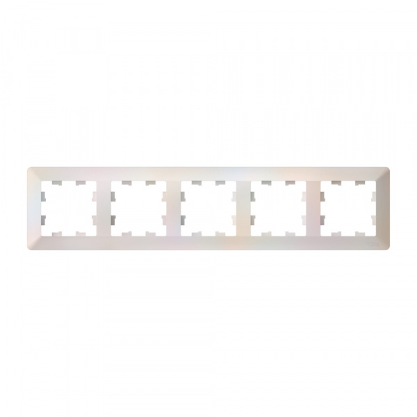 Systeme Electric AtlasDesign Air Жемчуг/дымчатый белый Рамка 5-ая