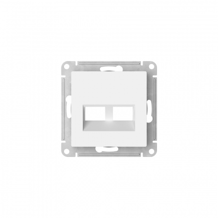 Systeme Electric AtlasDesign Лотос Накладка двойная для информационных функций типа Keystone