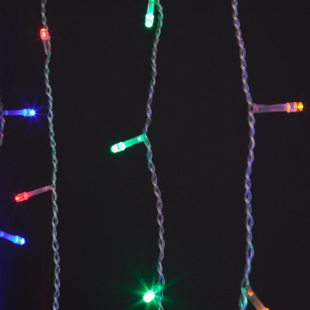 Гирлянда бахрома 1,8*0,5 м IP20 100-001 мульти Eurosvet 100-001