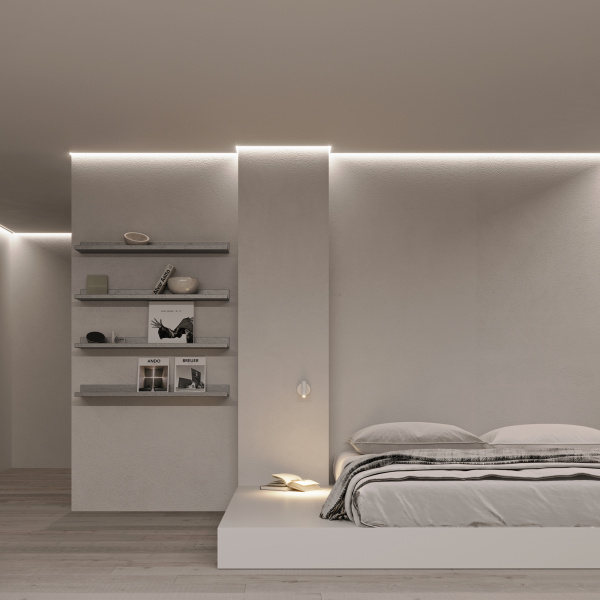 Arlight Профиль STRETCH-SHADOW-CEIL-2000 BLACK (A2-CONTOUR-PRO) (Алюминий)