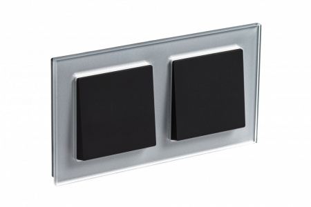 SE AtlasDesign Nature Стекло алюминий Рамка 2-ая