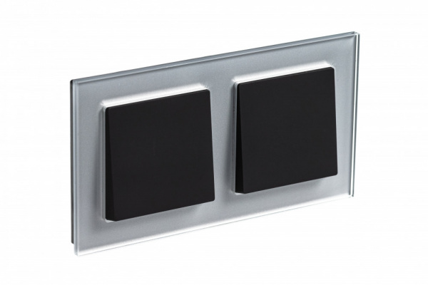 SE AtlasDesign Nature Стекло алюминий Рамка 2-ая