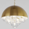 Подвесной светильник со стеклянными плафонами 30177 латунь Eurosvet Anait