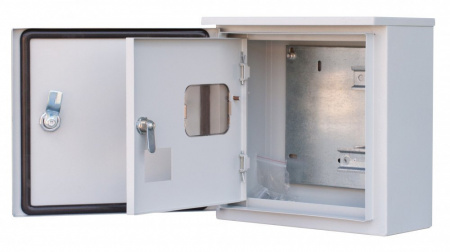 DEKraft Корпус металлический двухдверный 300х310х150 1-фазн. 12 мод. IP54 ЩРУН-1/7