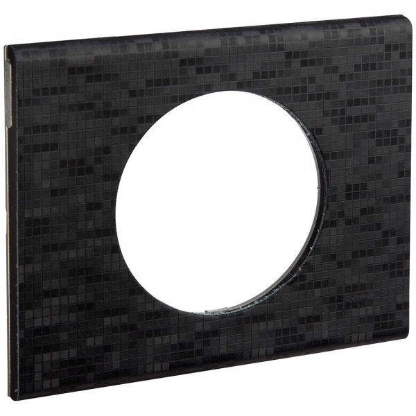 Legrand Celiane2 Кожа блэк пиксел Рамка 1-я (2 мод)