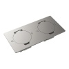 Donel Лючок Surface 4 мод. (2 мод. 45х45 мм.), круглая крышка, никель, IP44, DFB22ZMRN
