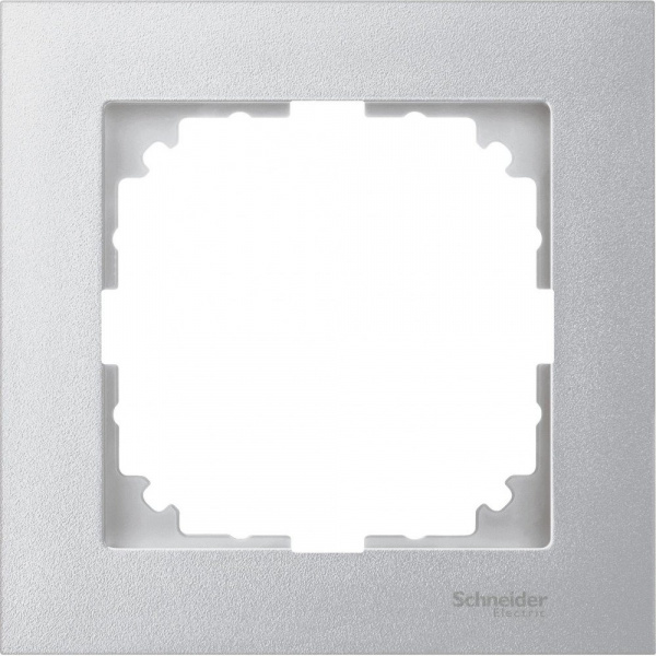 SE Merten SM M-Pure Алюминий Рамка 1-ая