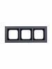 ABB Axcent металл/платина Рамка 3-постовая