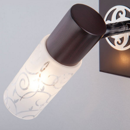 Бра со стеклянным плафоном 21130/1 хром / венге Eurosvet Astoria