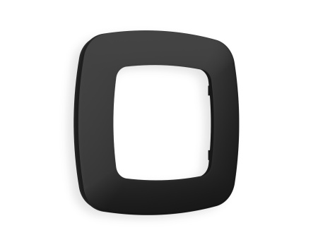 Рамка OMEGA Ecta (Черный матовый) 1-ая OF140701