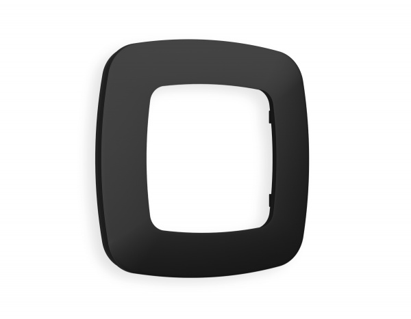 Рамка OMEGA Ecta (Черный матовый) 1-ая OF140701