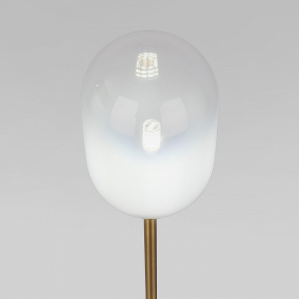 Настольный светильник со стеклянным плафоном 01161/1 латунь Eurosvet Loona